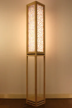 Vloerlamp Ginza maple