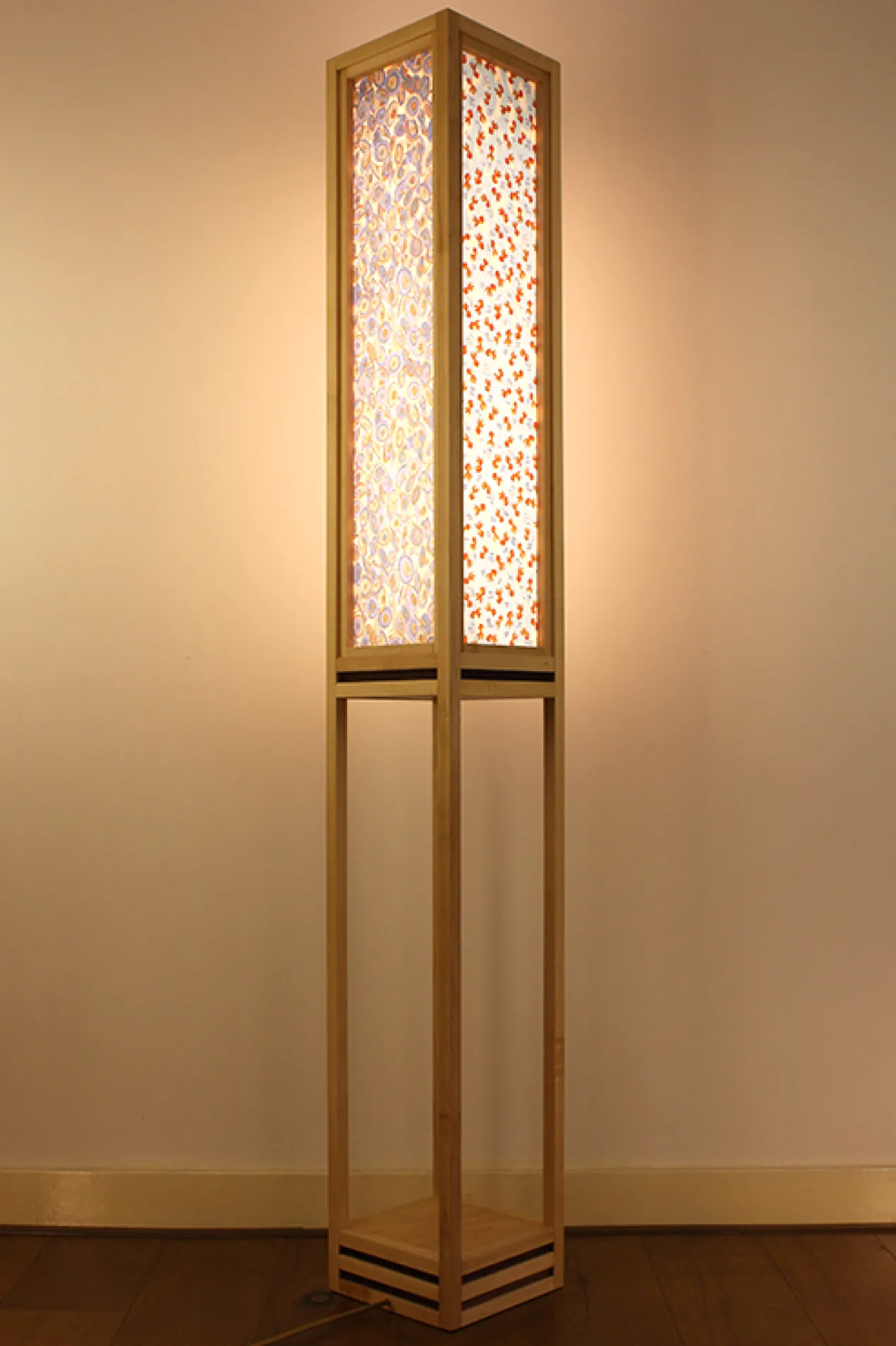 Vloerlamp Ginza maple