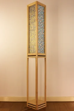 Vloerlamp Ginza maple