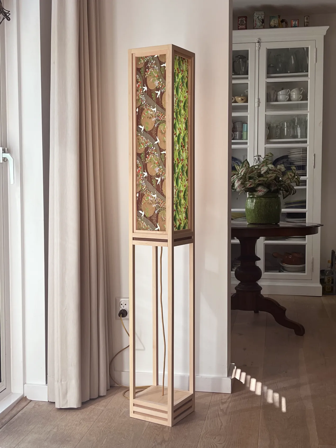 Vloerlamp Ginza maple