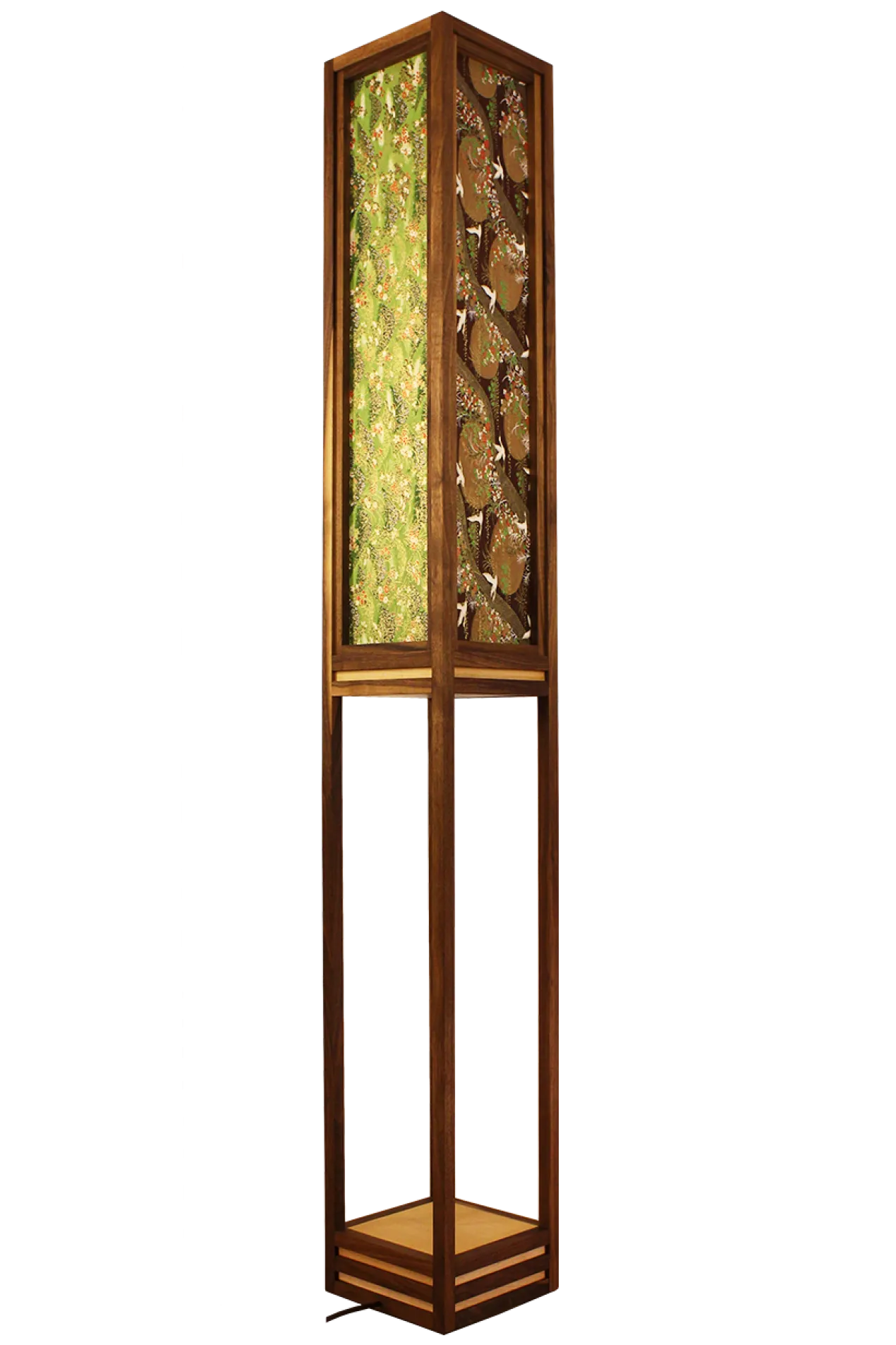 Vloerlamp Ginza walnut