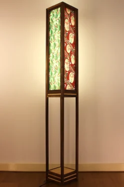 Vloerlamp Ginza walnut