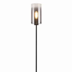 Vloerlamp Guus rookglas 1-lichts – Zwart Guus Vloerlamp Rookglas 1-lichts – Zwart #1