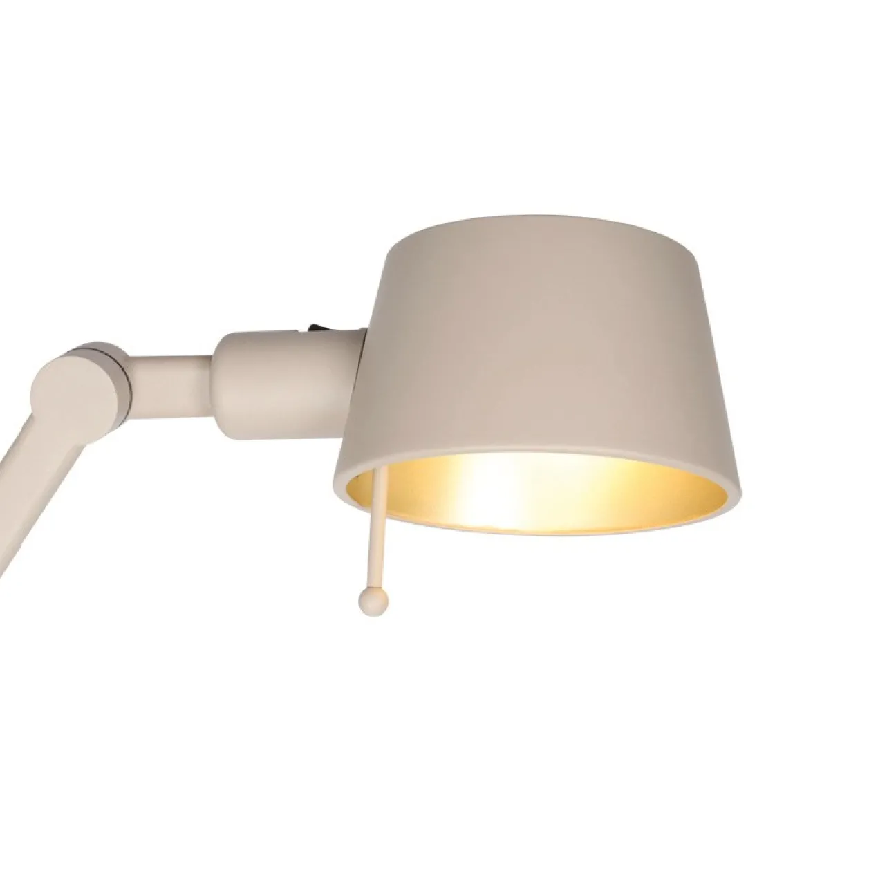 Vloerlamp Kees laag creme