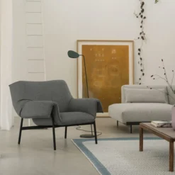 Vloerlamp Leaf zwart