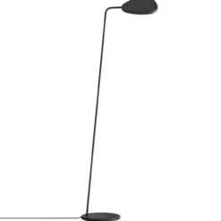 Vloerlamp Leaf zwart