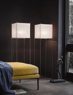 Vloerlamp Lotek Classic 4 hoogtes steel