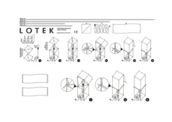 Vloerlamp Lotek Classic 4 hoogtes steel