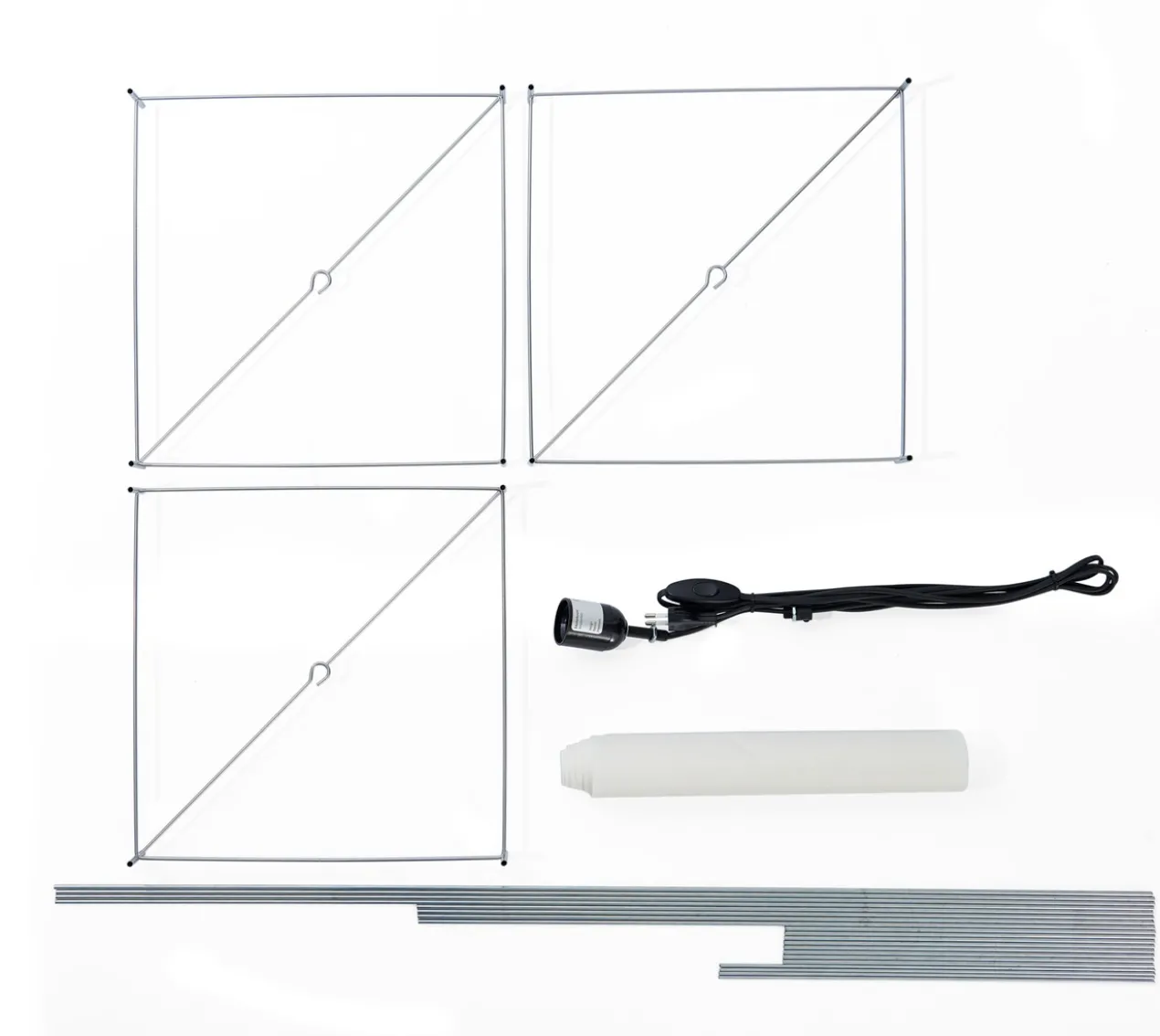 Vloerlamp Lotek Classic 4 hoogtes zwart