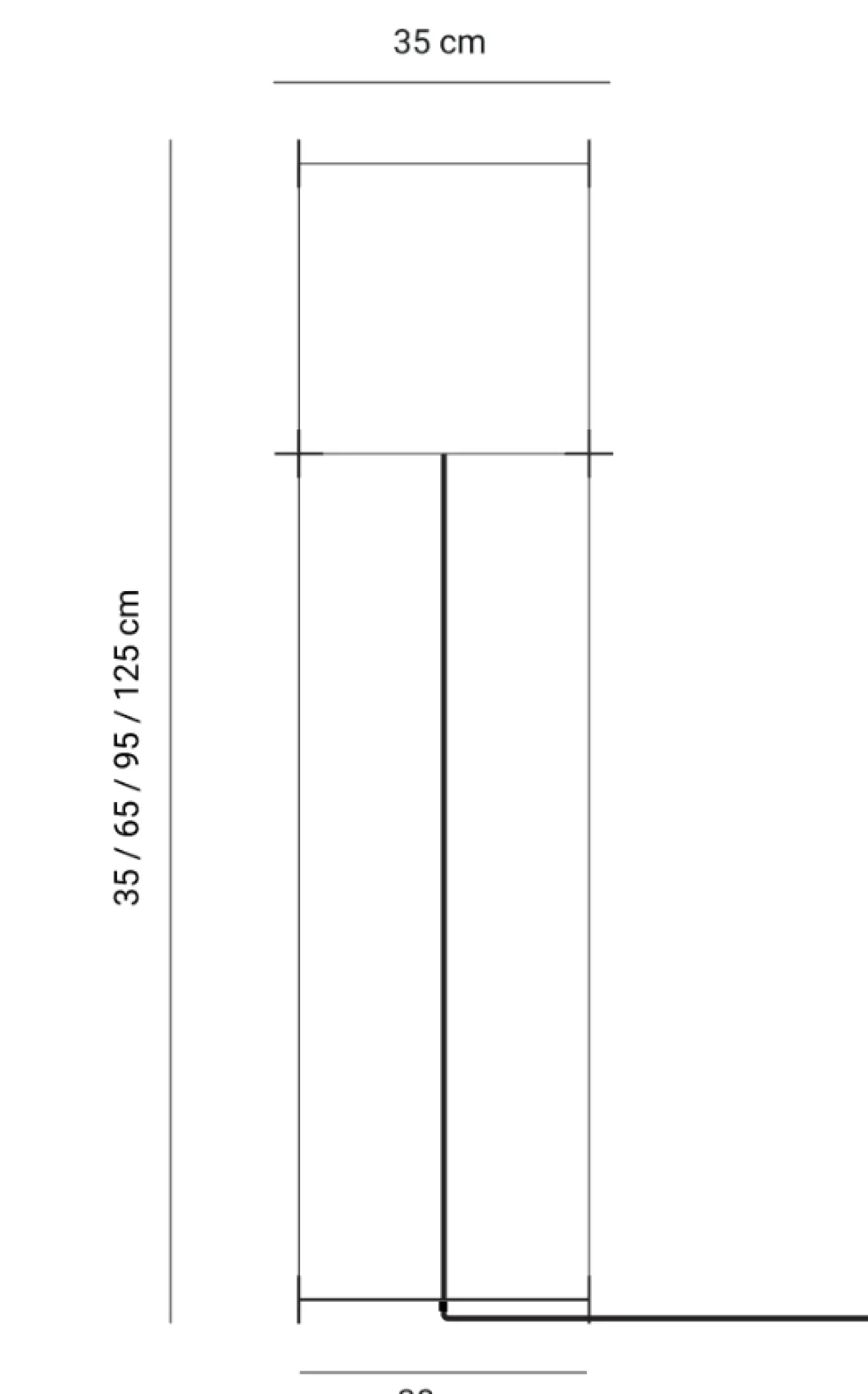 Vloerlamp Lotek Classic 4 hoogtes zwart