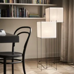 Vloerlamp Lotek Classic 4 hoogtes zwart