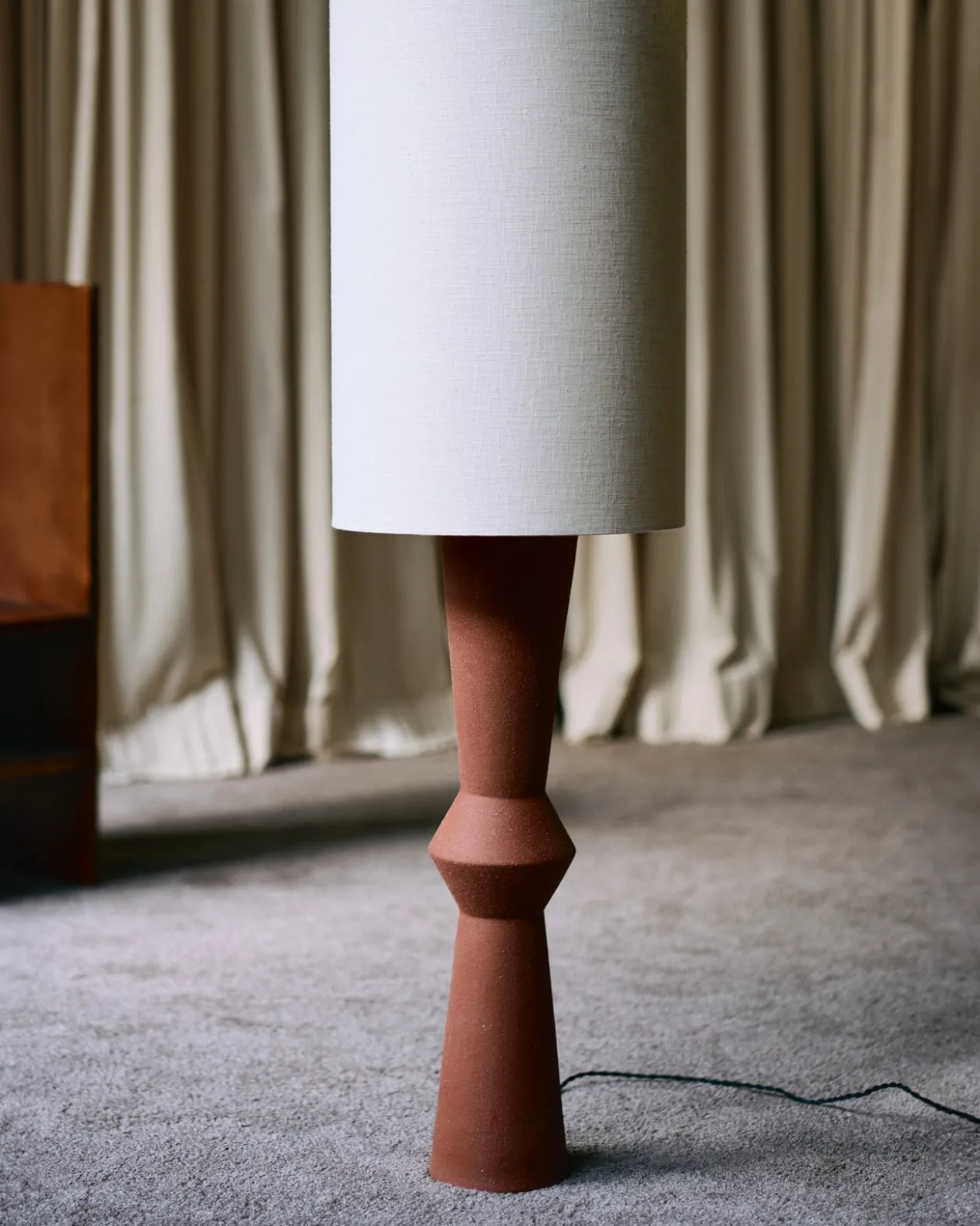 Vloerlamp Marie-ann red/brown/beige