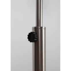 Vloerlamp metal bow satin nickel