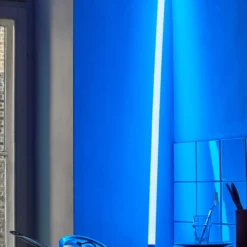 Vloerlamp Neon Tube LED Ice blauw