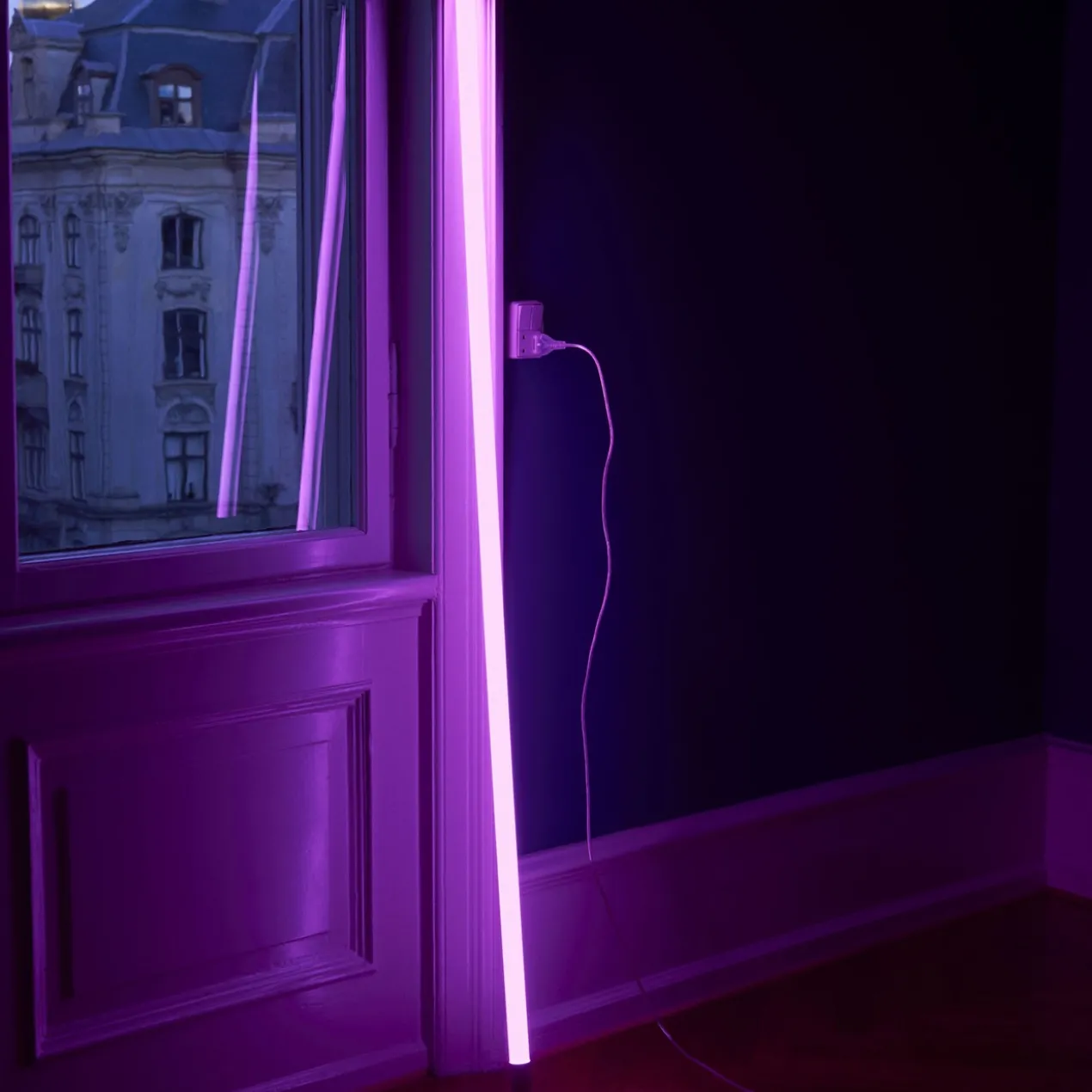 Vloerlamp Neon Tube LED roze