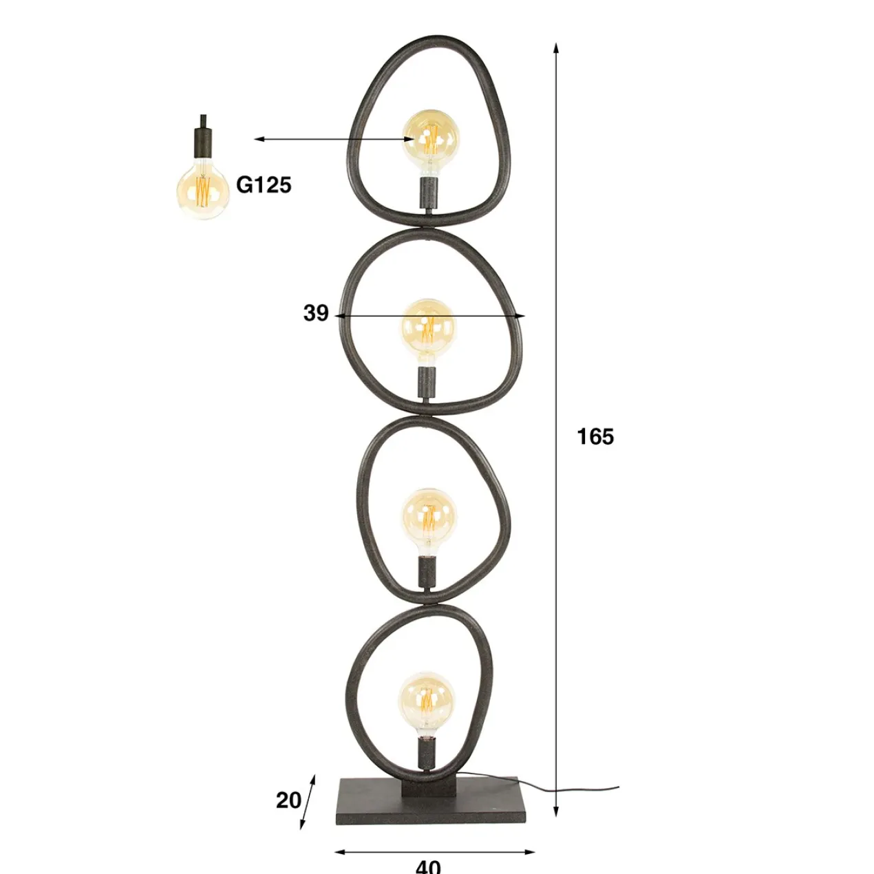 Vloerlamp Organisch