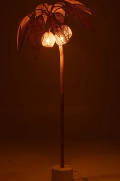 Vloerlamp Palmboom naturel Large