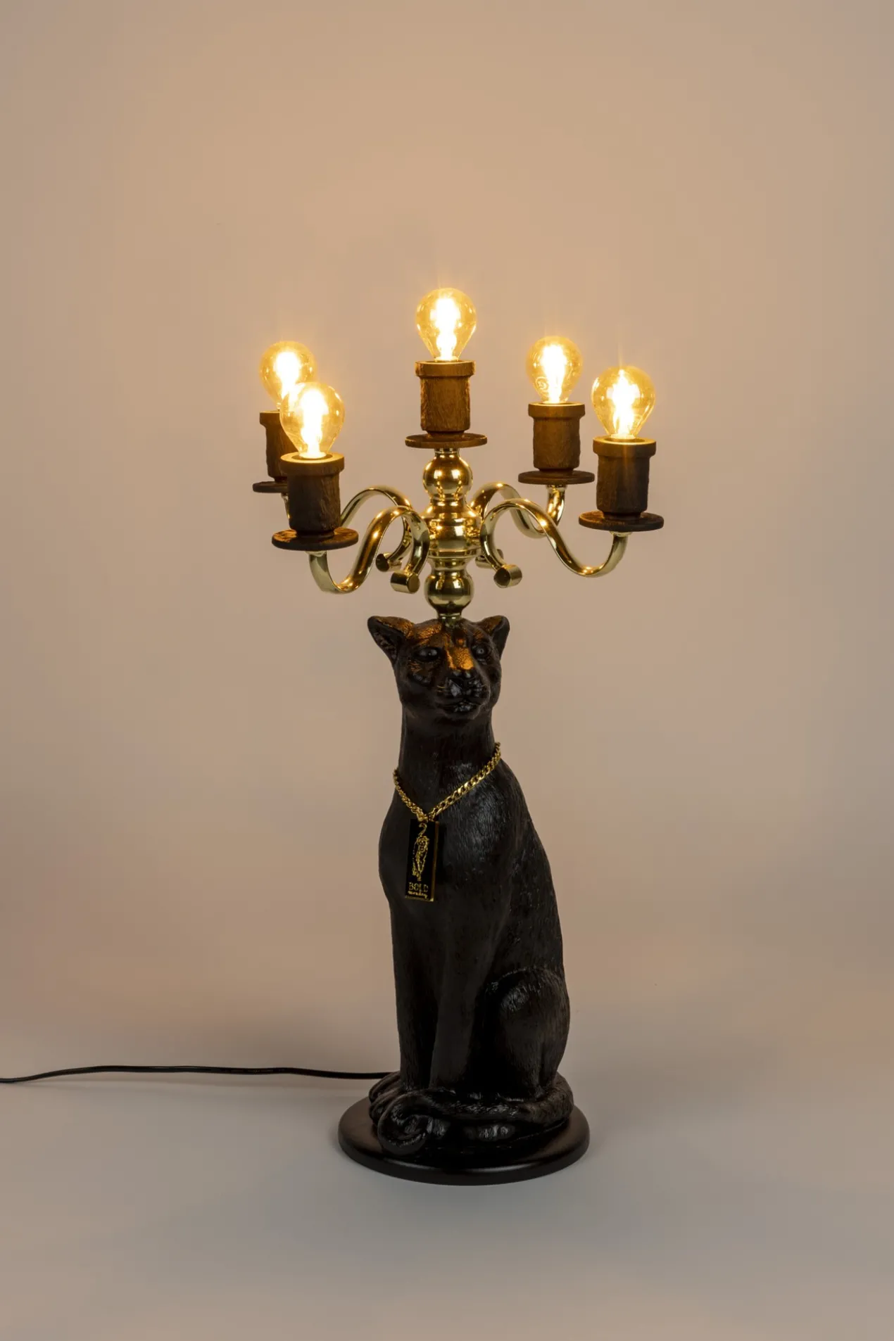 Vloerlamp Proudly Crowned Panther Proudly Crowned Panther Vloerlamp zwart