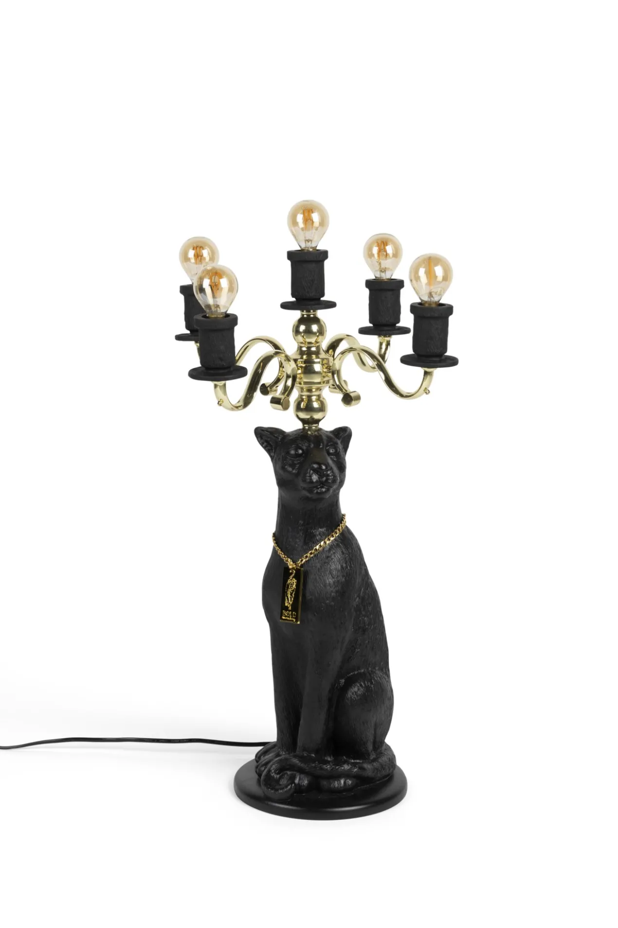 Vloerlamp Proudly Crowned Panther Proudly Crowned Panther Vloerlamp zwart