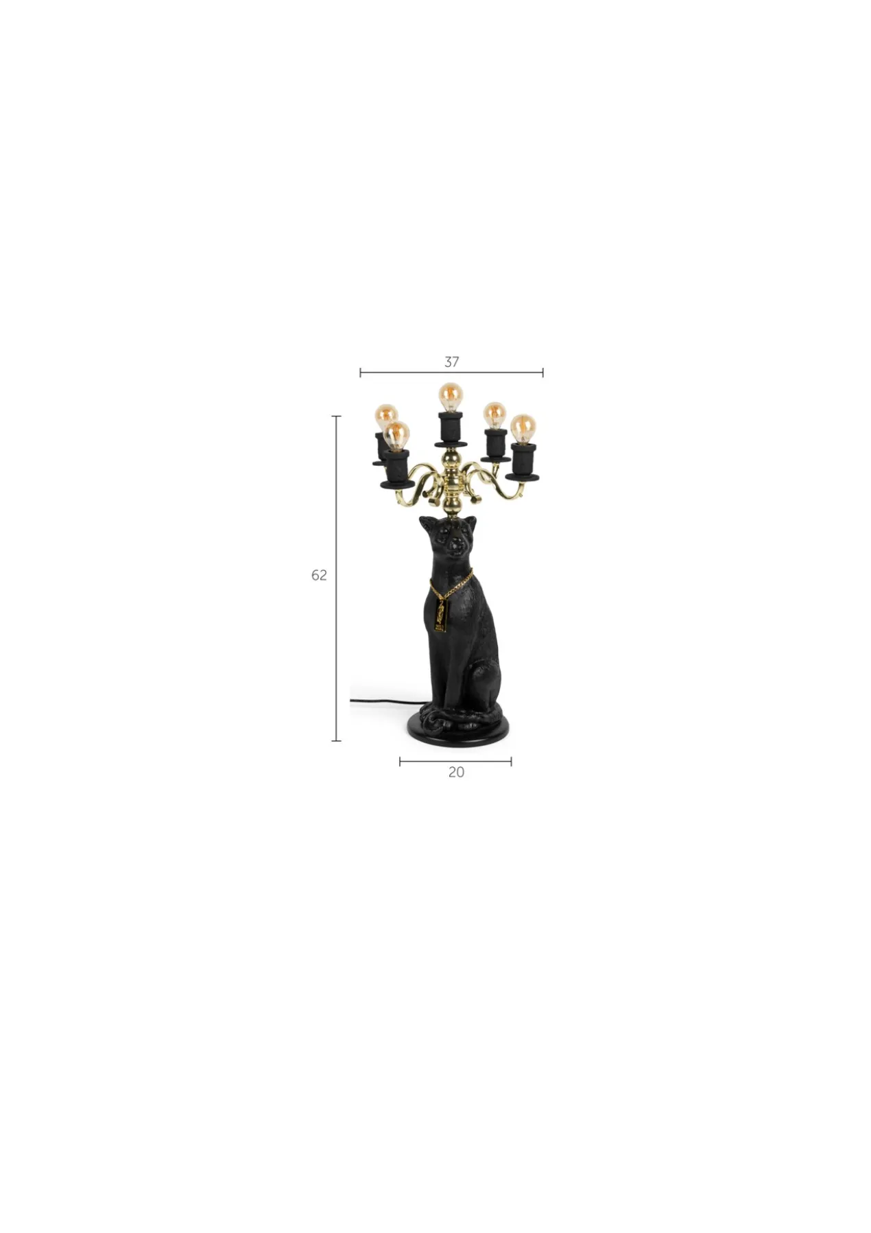 Vloerlamp Proudly Crowned Panther Proudly Crowned Panther Vloerlamp zwart