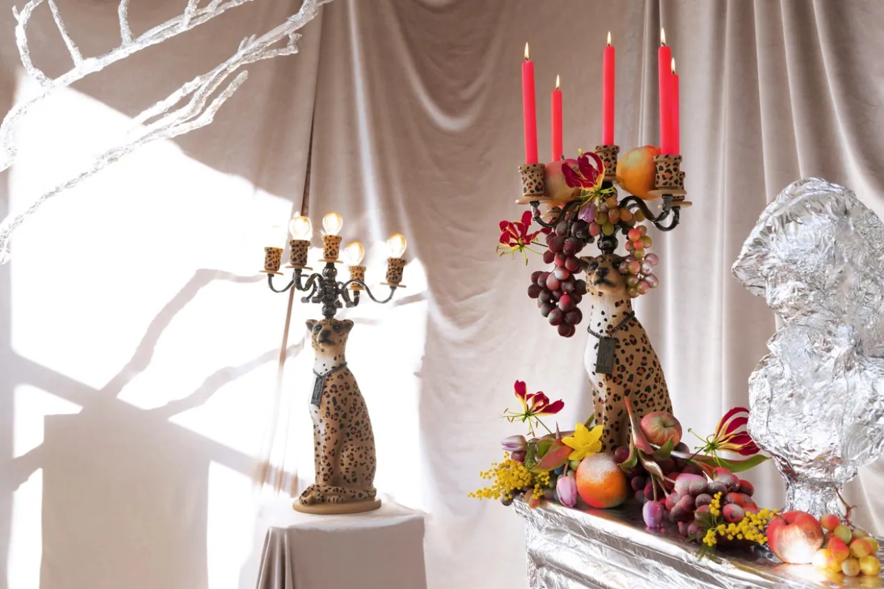 Vloerlamp Proudly Crowned Panther Proudly Crowned Panther Vloerlamp zwart
