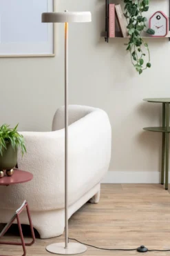 Vloerlamp Riqueza Palo warm grey