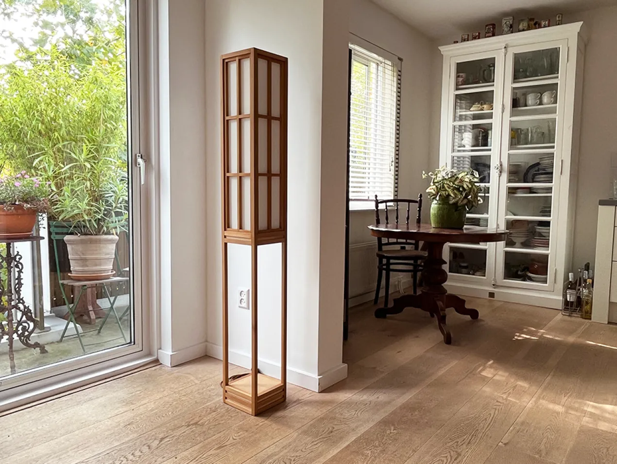 Vloerlamp Tokyo cedar