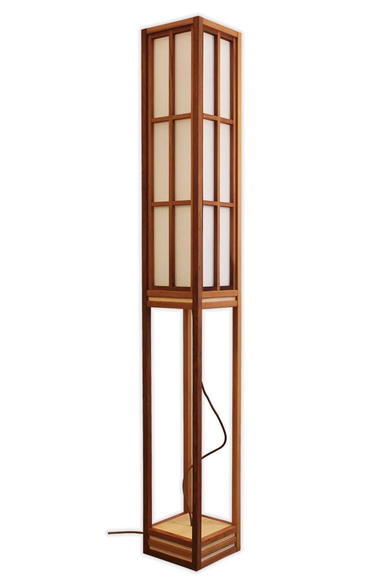 Vloerlamp Tokyo cedar