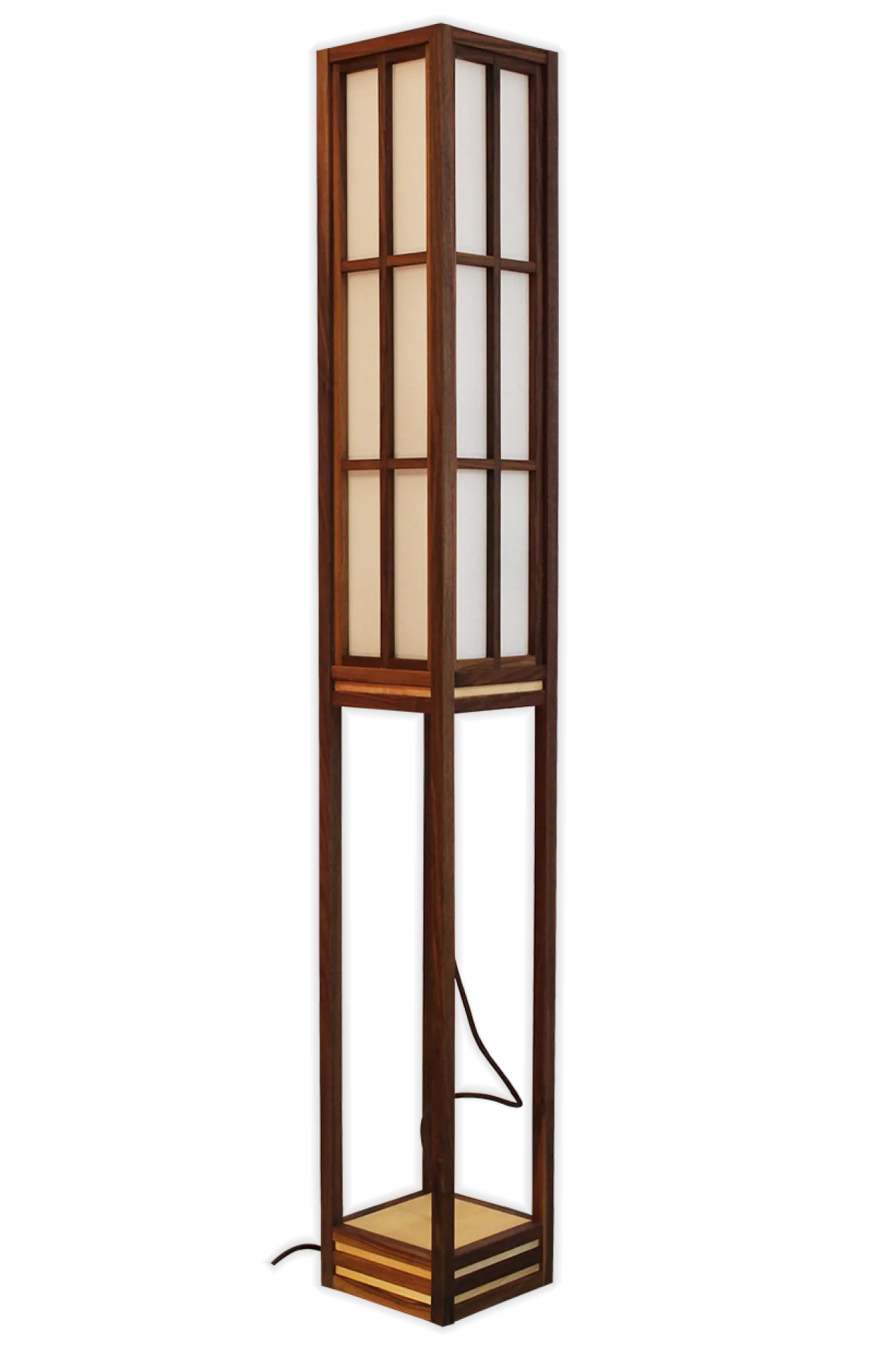 Vloerlamp Tokyo walnut