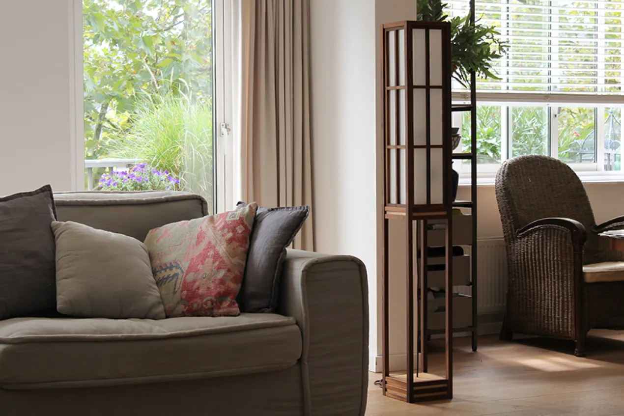 Vloerlamp Tokyo walnut