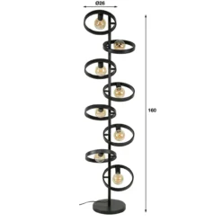 Vloerlamp Ufo 8-lichts