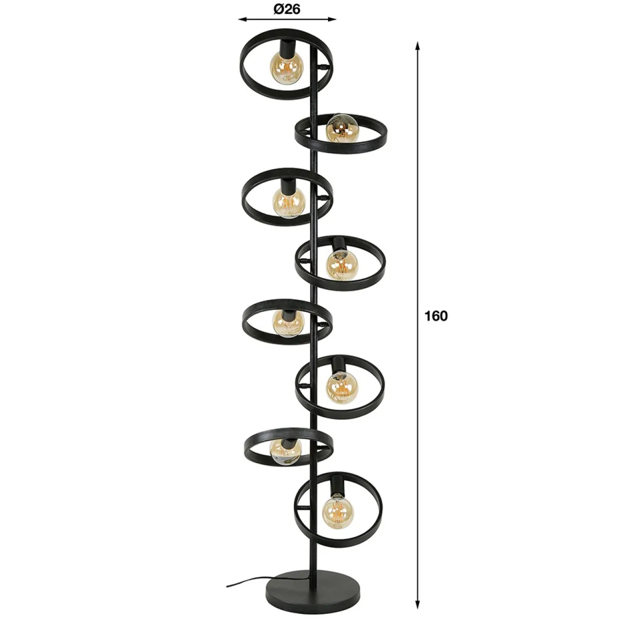 Vloerlamp Ufo 8-lichts