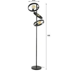 Vloerlamp Ufo 3-lichts