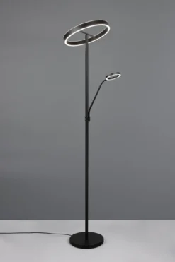 Vloerlamp Wills 2-lichts mat zwart