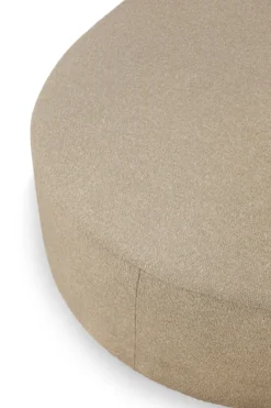 Voetenbank Bulky halfrond almond
