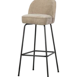 Vogue barstoel 80 cm 3d chenille zand