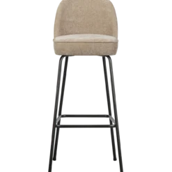 Vogue barstoel 80 cm 3d chenille zand