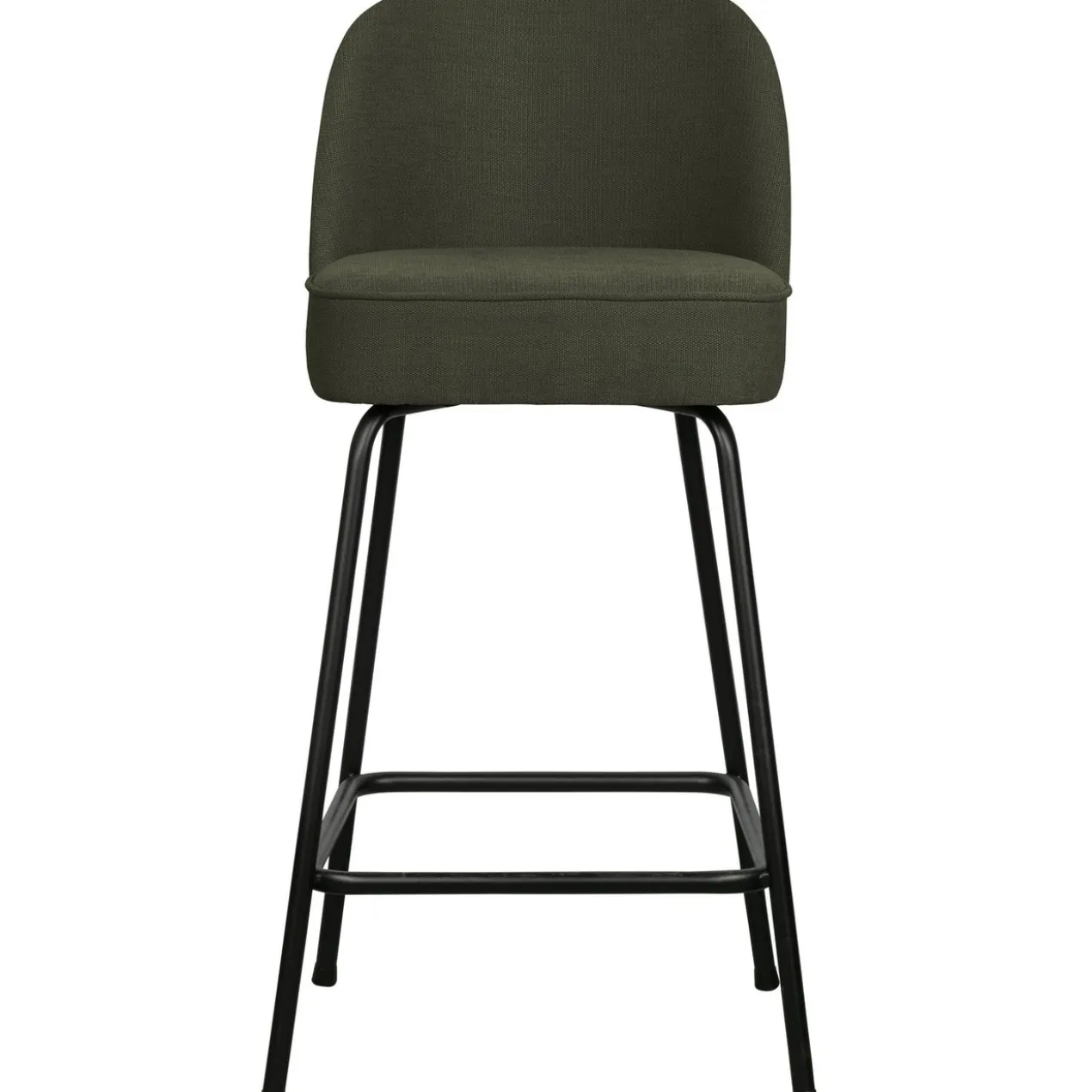 Vogue barstoel 65 cm geweven stof warm groen