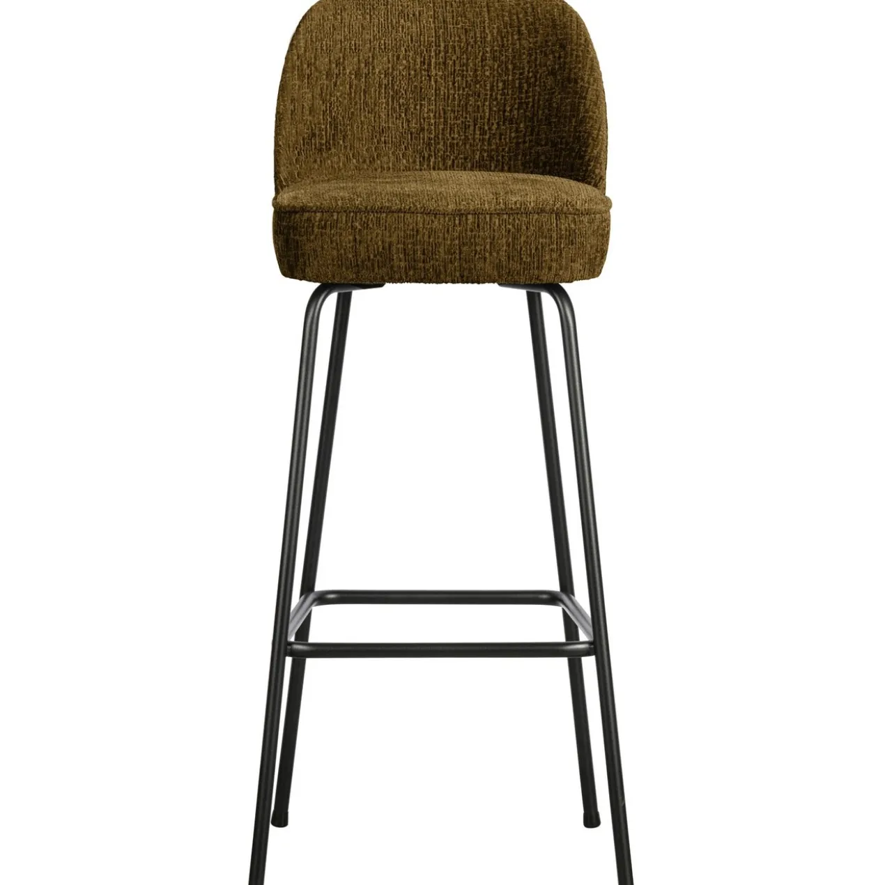 Vogue barstoel 80 cm structure velvet brass
