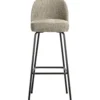 Vogue barstoel 80 cm structure velvet wheatfield