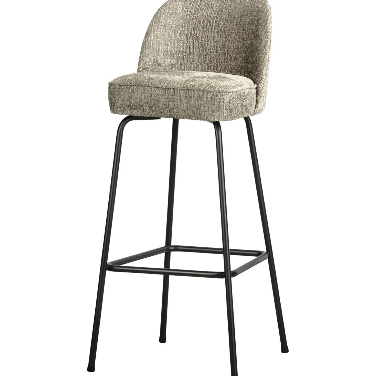 Vogue barstoel 80 cm structure velvet wheatfield