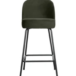 Vogue barstoel 65 cm velvet donkergroen