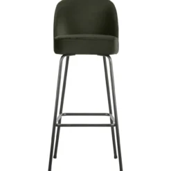 Vogue barstoel 80 cm velvet donkergroen
