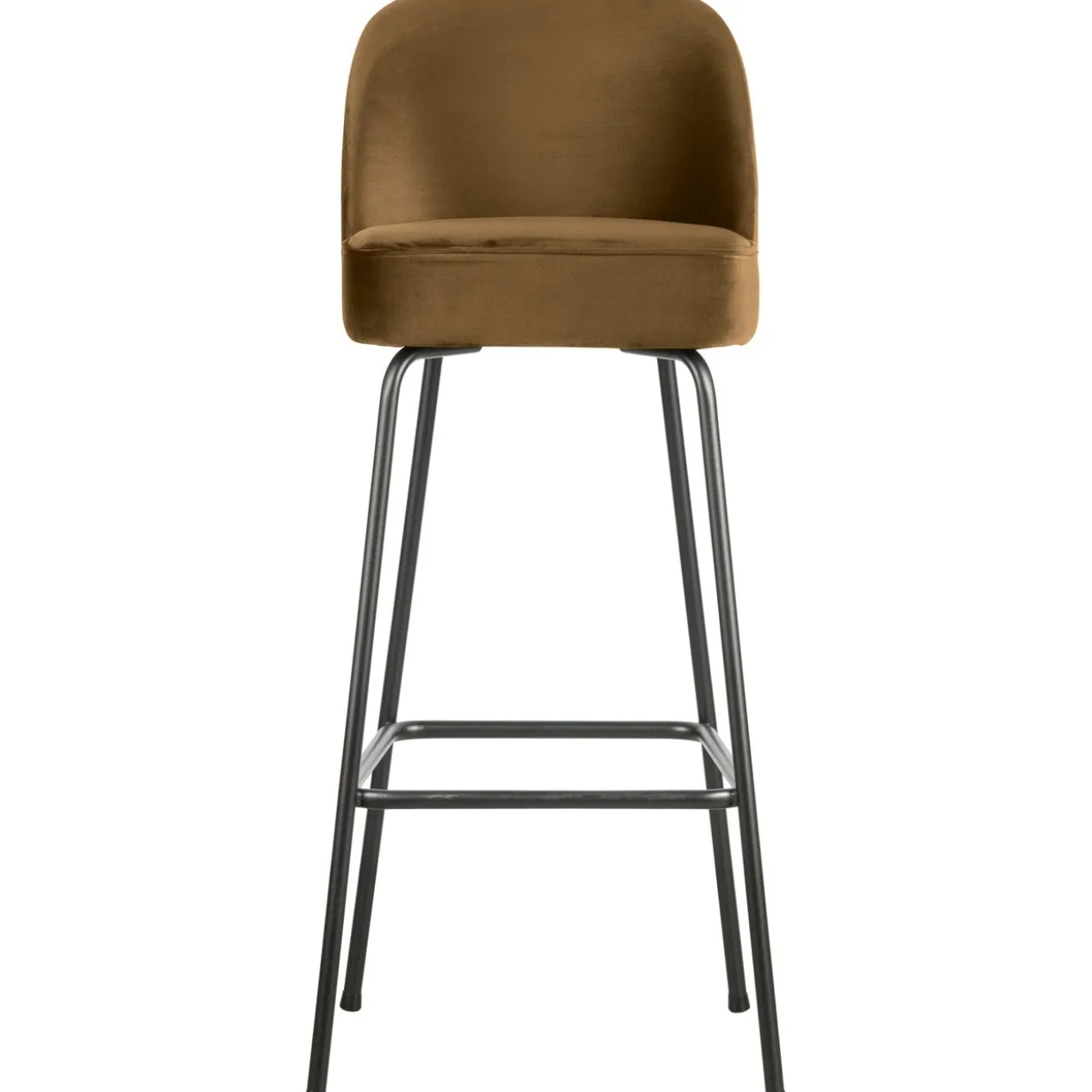 Vogue barstoel 80 cm velvet honinggeel