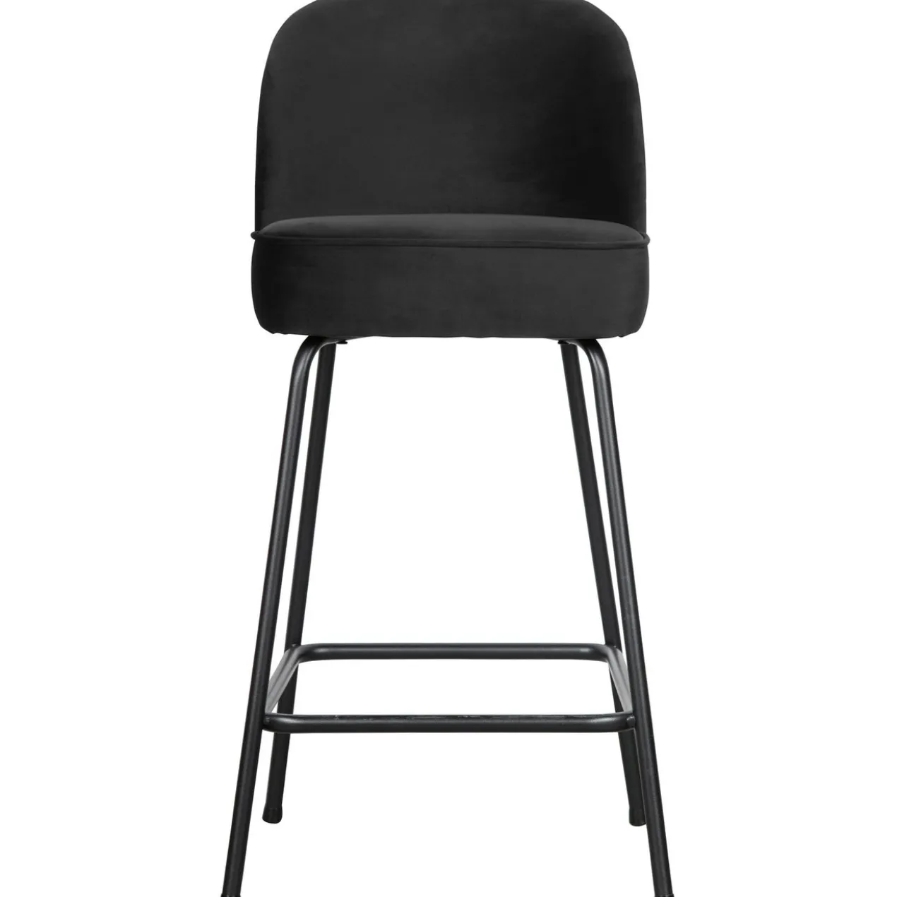 Vogue barstoel 65 cm velvet zwart