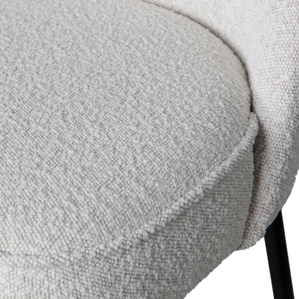 Vogue eetbank boucle naturel