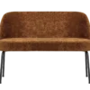 Vogue eetbank 3d chenille middenbruin