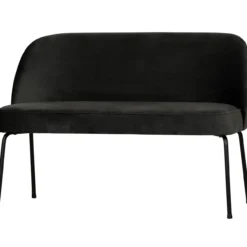 Vogue eetbank velvet zwart