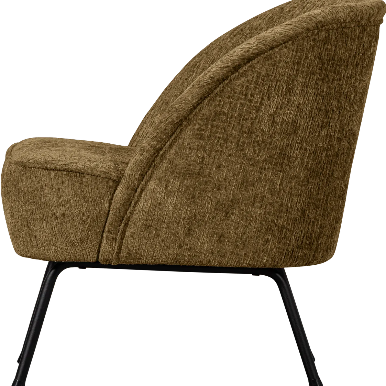 Vogue fauteuil structure velvet brass