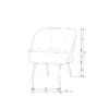 Vogue fauteuil velvet blauw